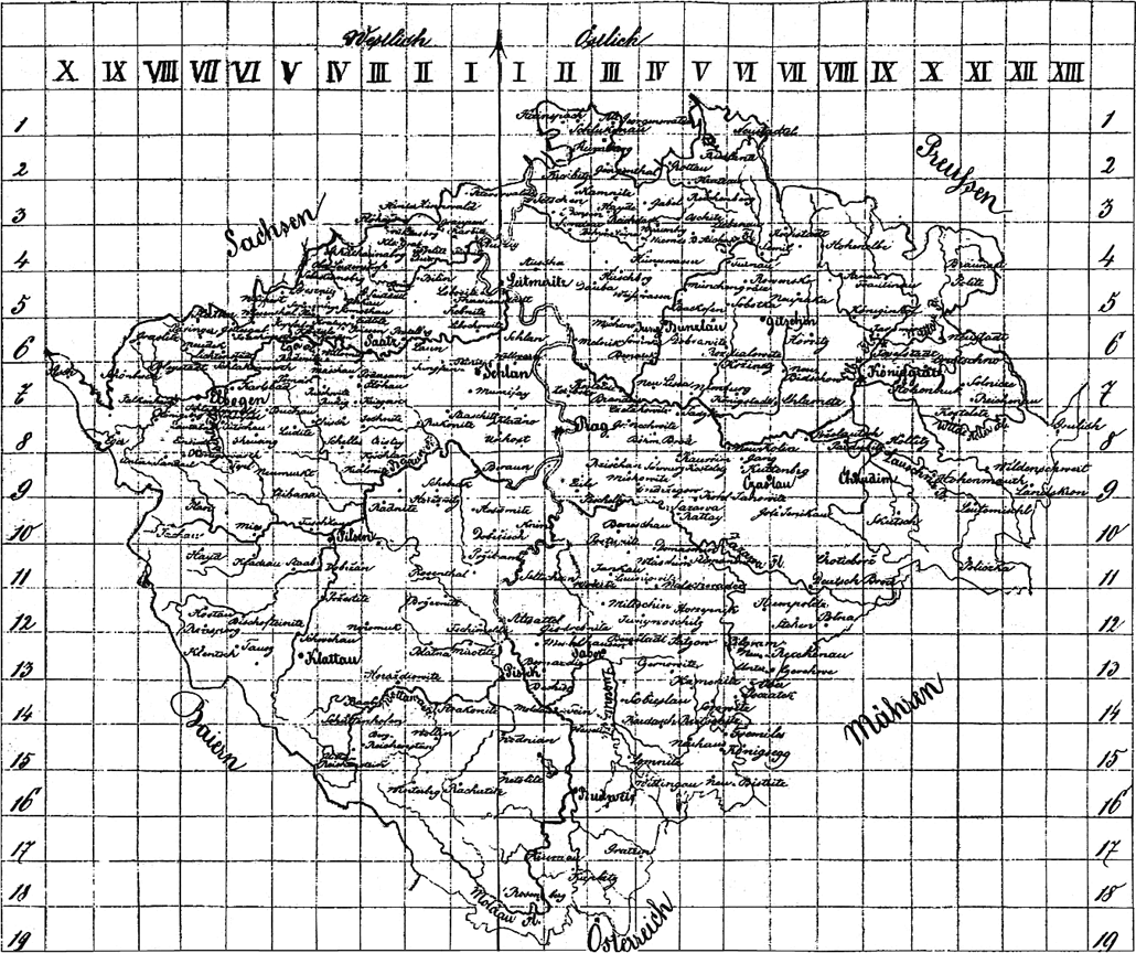 2nd Military Survey in scale 1 : 28 800 - Bohemia